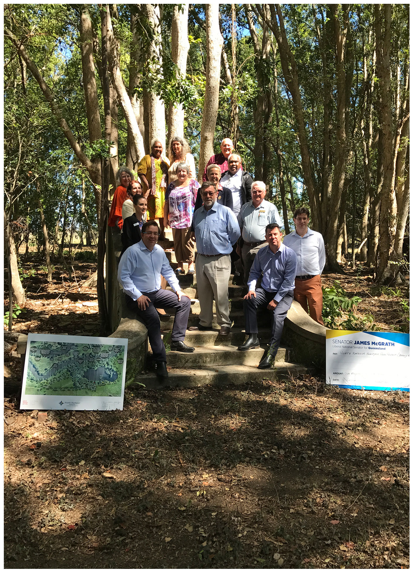 Works have begun at North Harbour on a historical precinct centred around the heritage–listed archaeological remains of the “Moray Fields” settlement